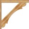 Ekena Millwork Olympic Block Rough Sawn Outlooker, Western Red Cedar, 6"W x 48"D x 48"H OUT06X48X48OLY05RWR - alternate 2
